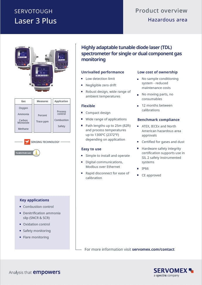 SERVOTOUGH Laser 3 Plus Product Brochure