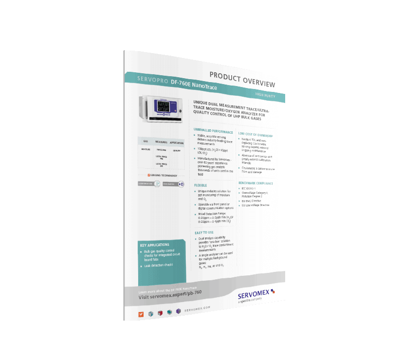 SERVOPRO DF-760E Product brochure