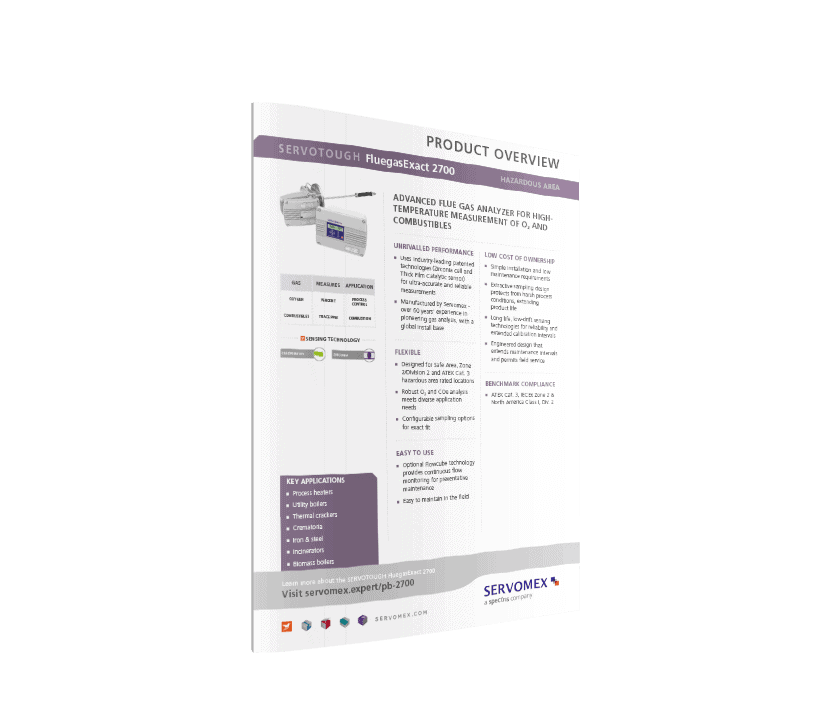 SERVOTOUGH FluegasExact 2700 Product brochure