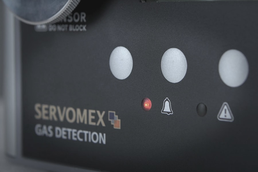 gas analyzer warning-lights