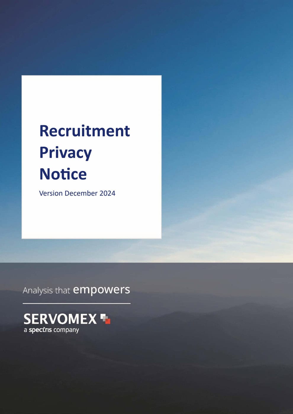 Recruitment Privacy Notice