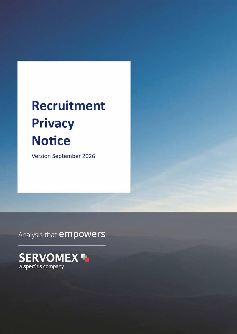 Recruitment Privacy Notice