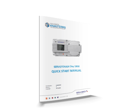 SERVOTOUGH Oxy 1800 Quick Start Manual