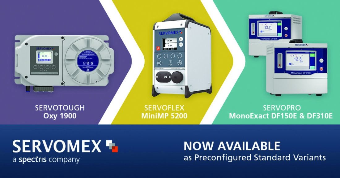 Preconfigured units make gas analyzer selection simple Servomex